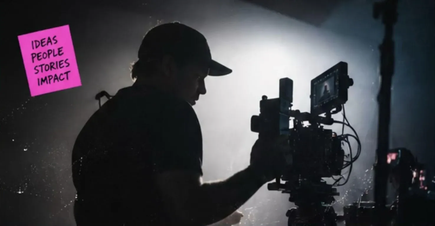 Camera operator at work on set